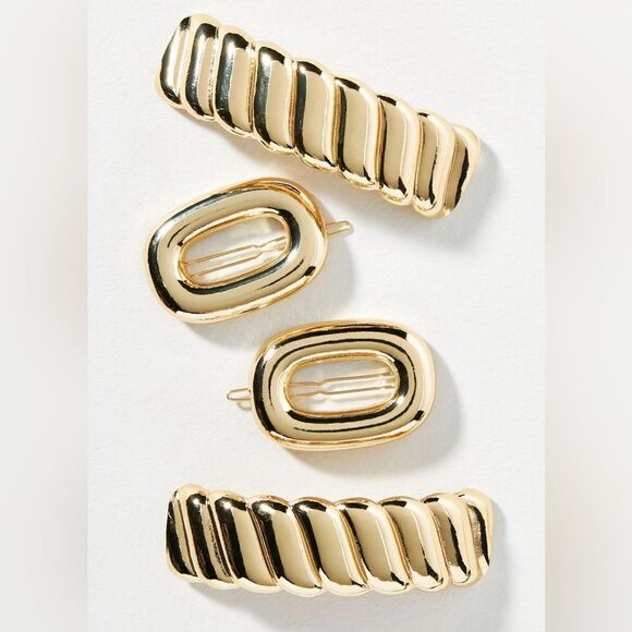 Anthropologie NWT Set Of Four Barrettes - Picture 1 of 1